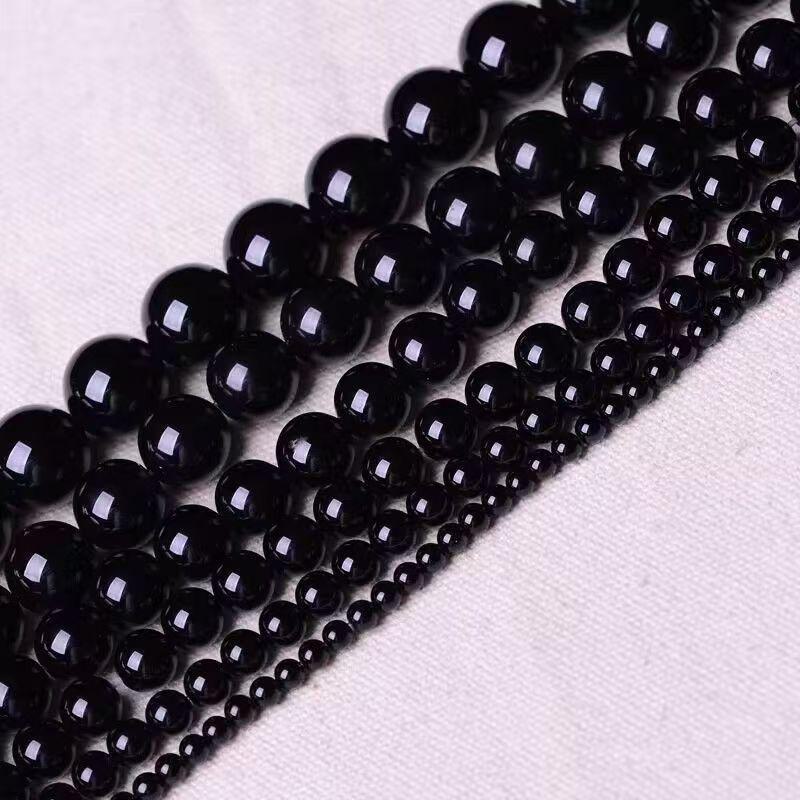 

Бусины из натурального черного и красного агата для самостоятельного изготовления ювелирных изделий 8mm ~48 beads