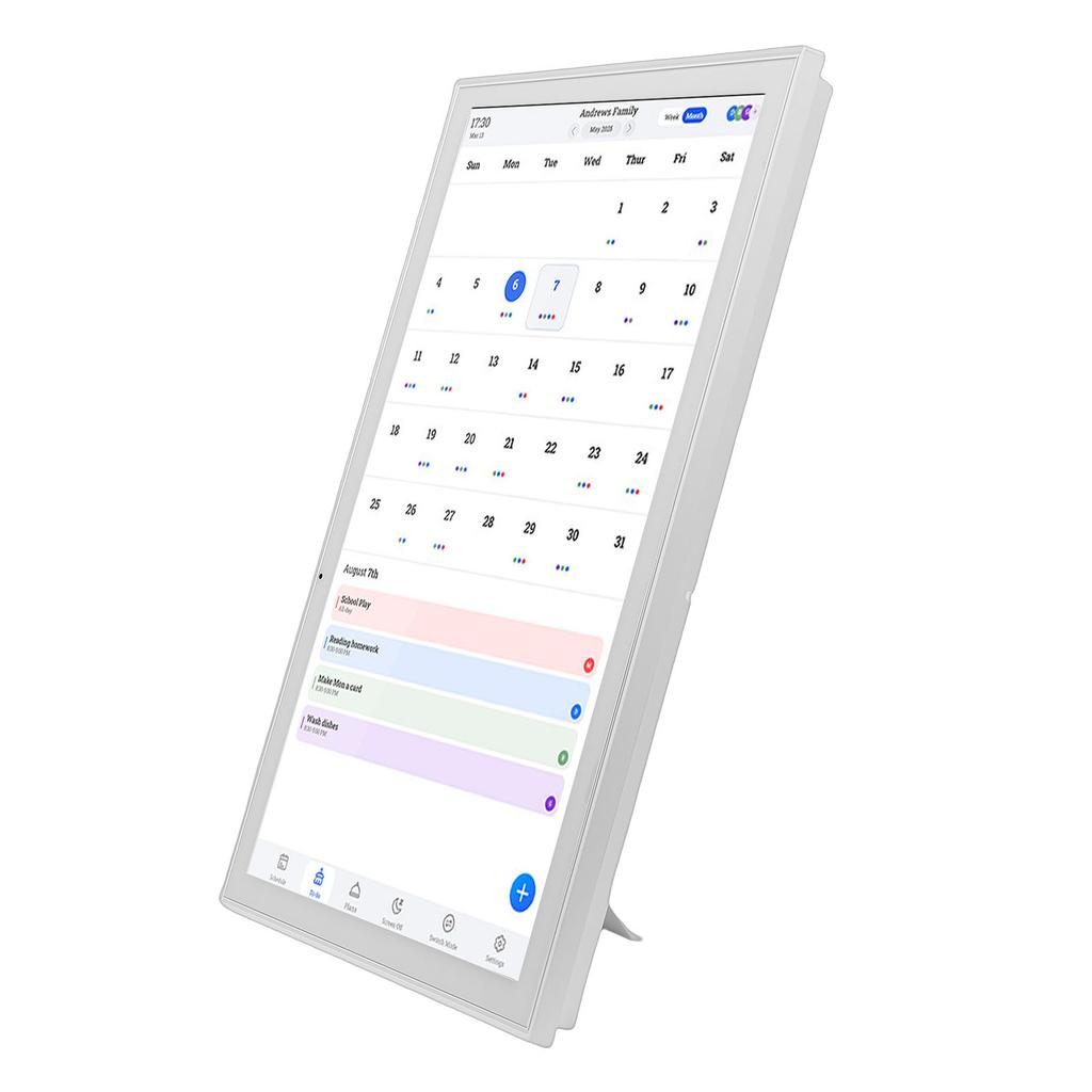 Digital Calendar 21.5in Electronic Chore Chart Smart Weekly Monthly Planner 1920 X 1080P IPS Touchscreen Wall Desk