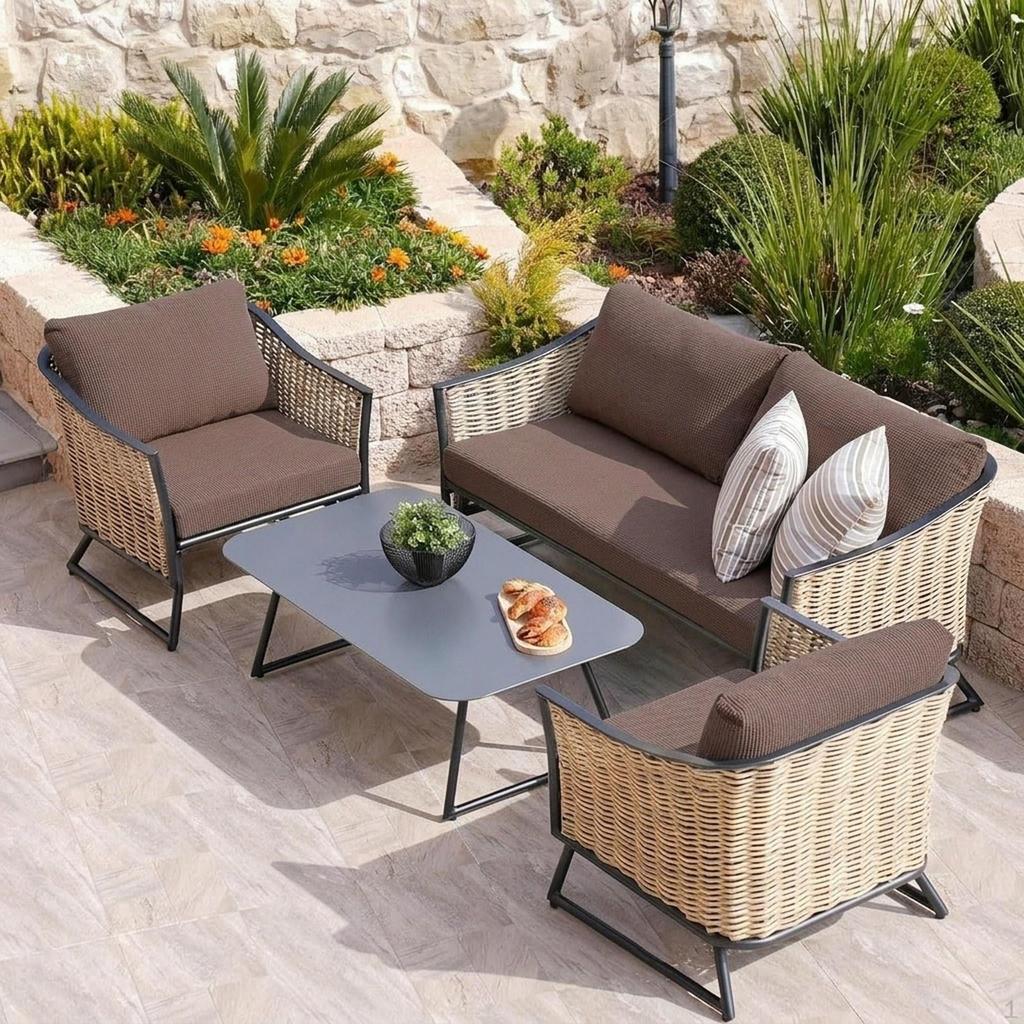 4 Stück Sofakissenbezug Elastisch Dekorativ Outdoor Stretch Sofa Sitzschoner Überwurf Milch