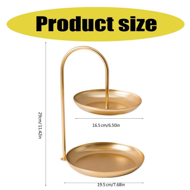 Multifunctional Double Layer Fruit Plate Household Fruit Display Holder Fruit Bowl Suitable for Any Interior Decors