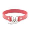 High Quality Role Play Metal Heart Lock Bondage Choker Collar For Women Girls Necklace Metal Leather Goth Anime Cosplay Gift