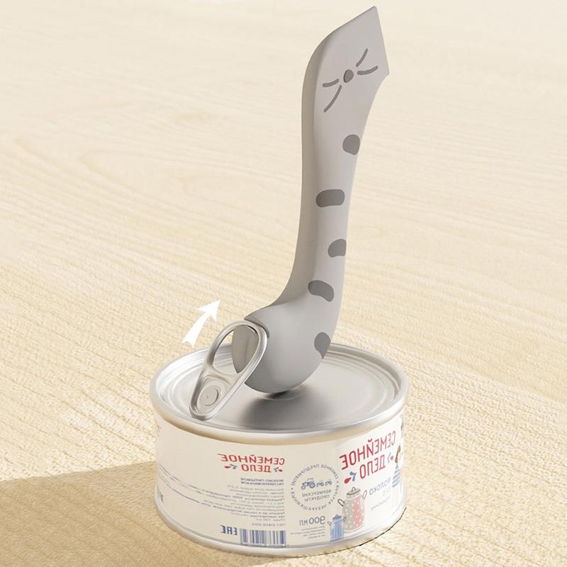 Pet Spoon Multifunction Can Opener Wet Food Feeding Spoon Pet Can Sealing Lid Food Storage Cat Dog Accessories