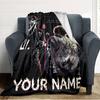Name Custom 999 Rapper Print Flannel Blanket High Quality Warm Comfortable Cover for All Seasons Perfect for Gifts Home Decor
