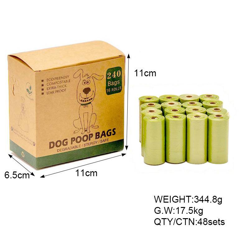 Eco-Friendly Dog Waste Bags with Dispenser - Thick, Biodegradable, Printed Design