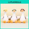 Cute White Goose Plush Toy Keychain Cartoon Duck Doll Backpack Accessory