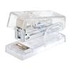 Clear Mini Stapler 10 Sheets Capacity for Office School Home Small Pocket Size Stapler Includes 1000Pcs 6/26 Staple