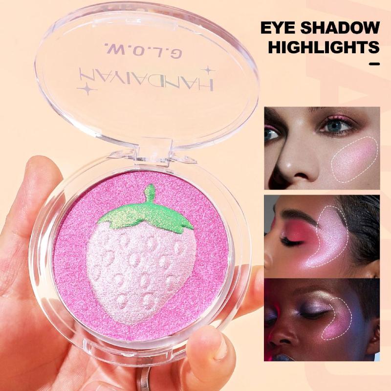 Frucht-Highlighting-Puder Dimensionales Highlighting Nasenschatten Fein schimmernde Diamanten Seidig glattes Korrekturpulver