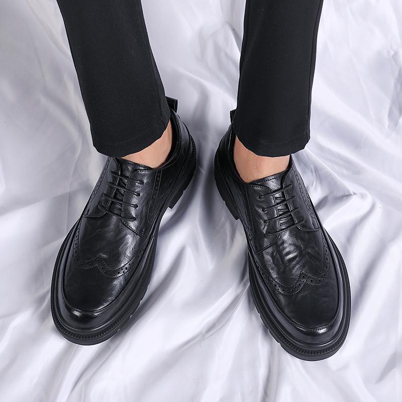 Fashion New Casual Shoes for Men 2024 Male Oxford Shoes Retro Luxury Leather Shoes Fashion Breathable Sneakers Handmade Platform Shoes