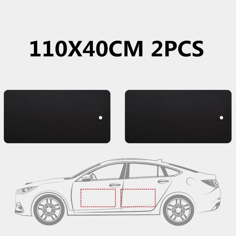 Black Car Door Protector Adhesive-Free/Magnetic Body Side Edge Guard Decorative Anti-scratch Protection Pad Stickers Multi Size