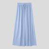 INCERUN Men Drawstring Elastic Waist Thin Casual Loose Long Wide Leg Pants Trousers