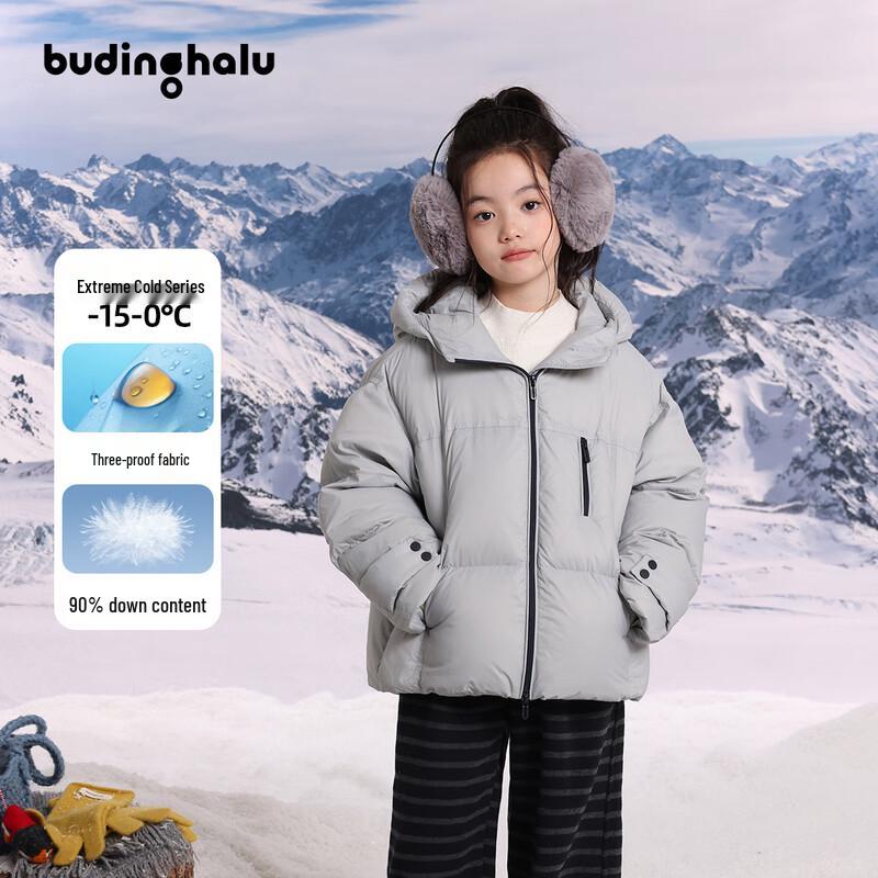 Зимняя пуховая куртка с капюшоном для девочек Pudding Halu 120
