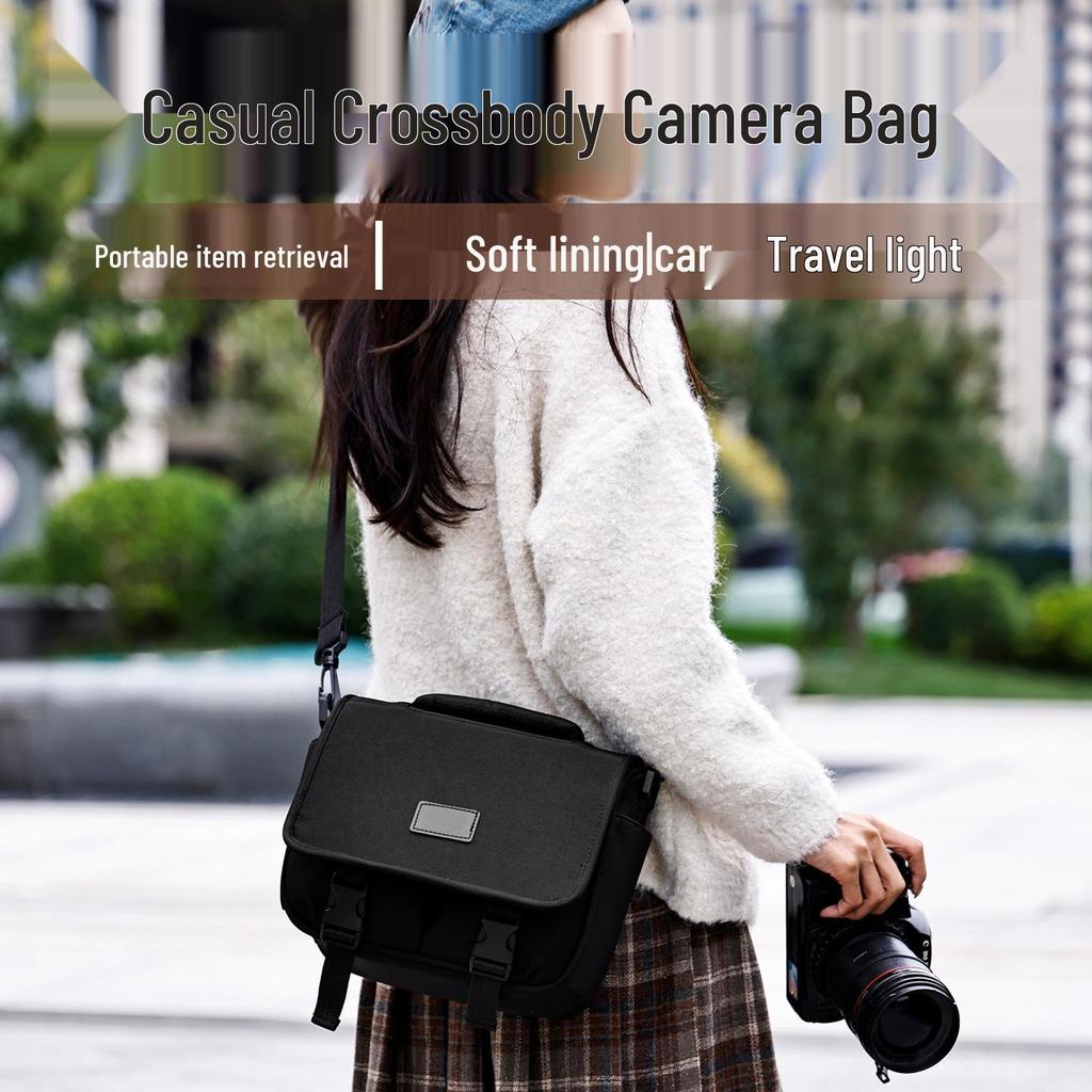 Waterproof Portable Camera Bag for Canon, Sony, Fuji, Nikon SLR/Mirrorless - Single Shoulder Photography Bag