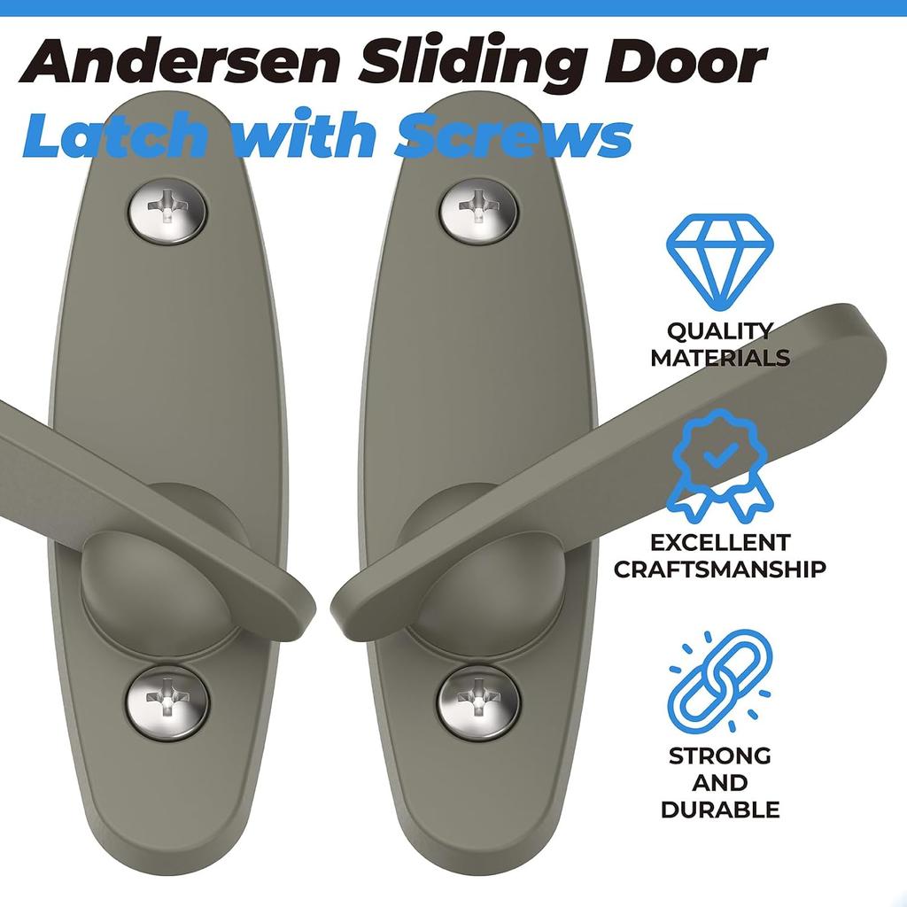 Gliding Door Thumb Latch Compatible with Andersen Sliding Glass Door Lock
