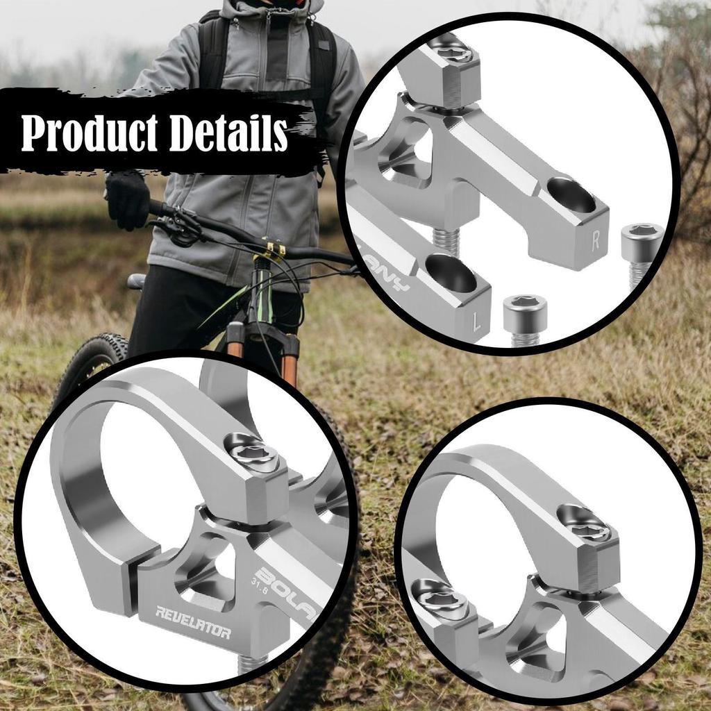 1 Pair , Direct Replacement Bicycle Handlebar Stem, Aluminum Alloy, Easy Installation, 31.8mm, for