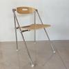 Wooden Folding Chair Space-Saving Minimalist for Small Apartments