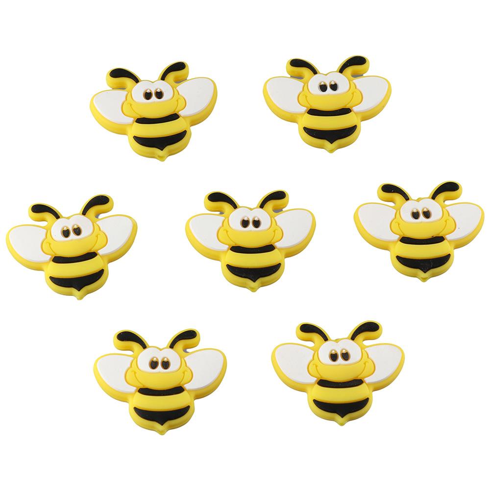 Cartoon Animal Bee Beads Bee Focal Pen Jewelry Making Flat Loose Spacer  Keychain Making