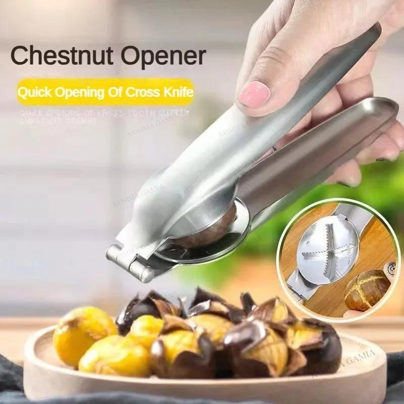Chestnut Opener Cross-cut Shelling Machine Raw Chestnut Clip Can Opener Gadgets Walnut Shell Opener Household Kitchen Tools