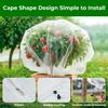 Insect Protection Net Cover with Drawstring & Zipper for Plants, Greenhouses, Fruit Trees, Flowers, and Bird Deterrent.