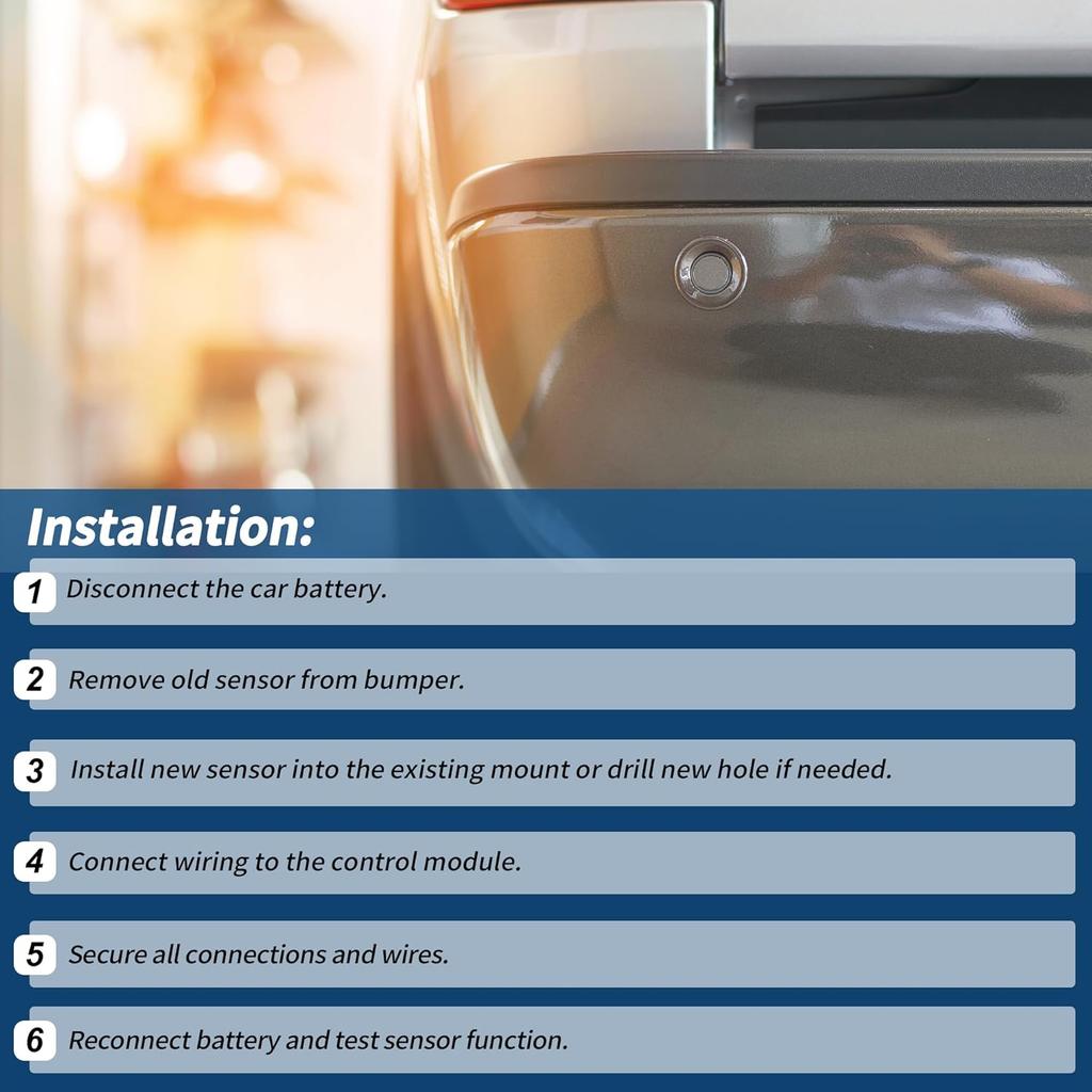 No.66209261586 Reverse Backup Parking Sensor for BMW M2 Base 2016-2018 for BMW 230i 2017-2019 Black Parking Aid Assist Sensor 1 Pc