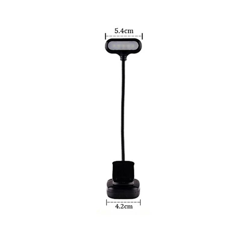 Mini Portable LED Book Light Eye Protection Reading Lamp Flexible Adjustable Direction Battery Learning Desk Lamp Bedroom Light