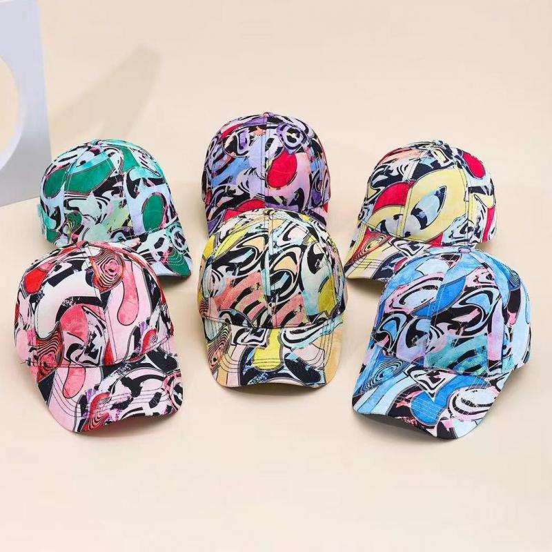 

Baseball Cap Women Men Unisex Summer Sun Hat Retro Geometric Snapback Hats For Men Casual Hip Hop Street Dance Party Travel New 56-58CM