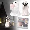 Small Horror Ghost Statue Halloween Decorative Figurines Coffee Table Shelf Mantel Display Collectible Halloween Home Decoration