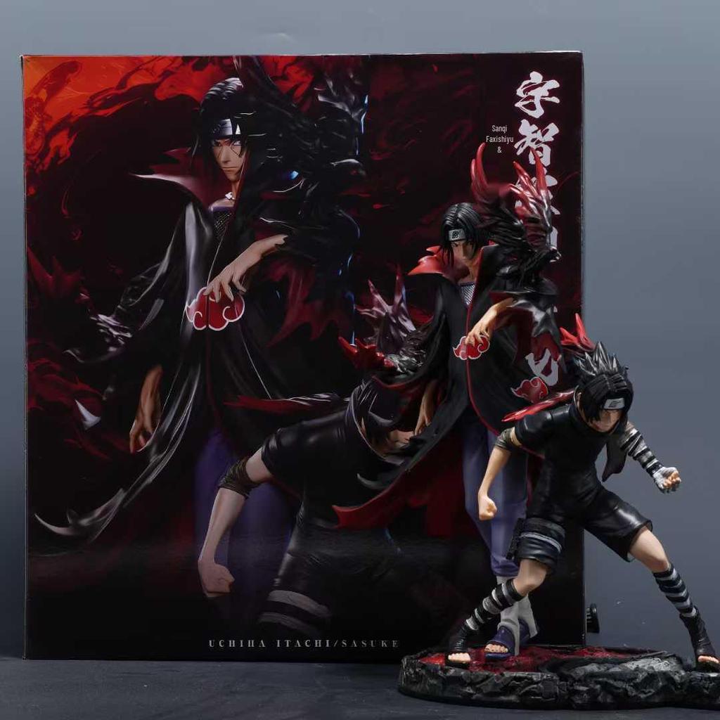 MZ Zuo Hokage Bonds: Uchiha Itachi & Sasuke Naruto Ninja Figure Ornament GK Statue