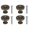 4pcs Antique Finish Drawer Pull Handle Solid Lion Head Knobs Modern Cabinet Door Handle  Living Room