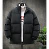 New Winter Large Size Thick Loose Cotton Coat Solid Color Stand Collar Bread Suit Men