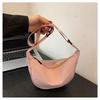Women Solid Color Zipper Dumpling Bun Crossbody Bag Leisure Inclined Shoulder Bags Adjustable Band Strap Armpit Handbag