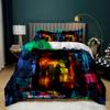 Personalized Dirty Rainbow Bed Three-piece Digital Printing Kit