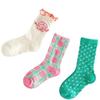 3 Pairs Kids Girls Baby Socks Soft Comfortable Polka Dots Socks Children Mesh Socks  Spring Summer