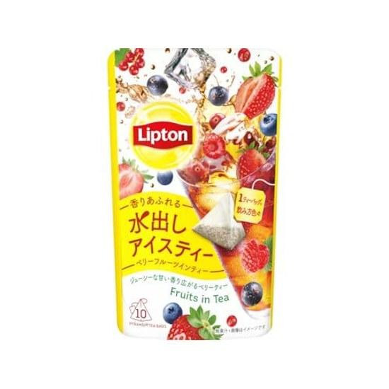 Lipton Cold Brew Iced Tea Berry Fruits Bags 10 Black