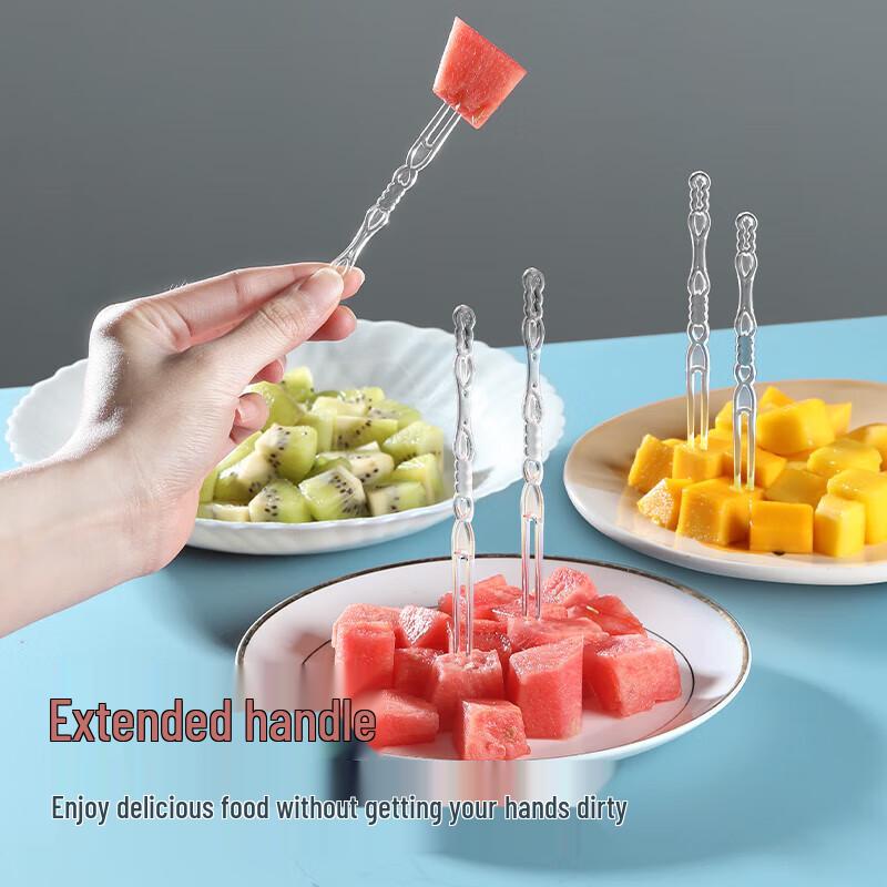 Einweg-Obstgabeln aus Kunststoff