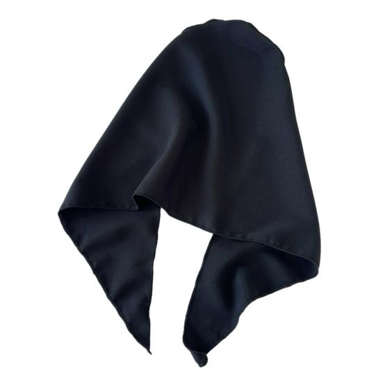 Pure Color Headscarf Large Triangular Scarf for Women Adjustable Strap Turban Headband Soft