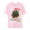 T Shirt For  Rottweiler Christmas On The Naughty List T-shirt Cotton Tops Tshirts O-neck  Clothing Plus Size