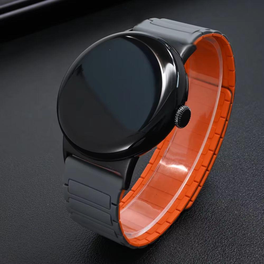 Für Google Pixel Watch 3 2 1 45mm 41mm Magnetisches Silikon-Ersatzarmband für Google Pixel Watch 3 2 1 Sport-Armband