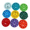 9 Stück Mathe Fakten Fidget Pädagogisches Lern Rotationsspielzeug Kreisel für Kinder Chat Spiel Multiplikation