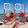 Coques de téléphone transparentes de luxe dessin animé Noël pour IPhone 11 12 13 Pro Max 14 15 Pro Max Plus X XR XS Simple Père Noël Coque transparente