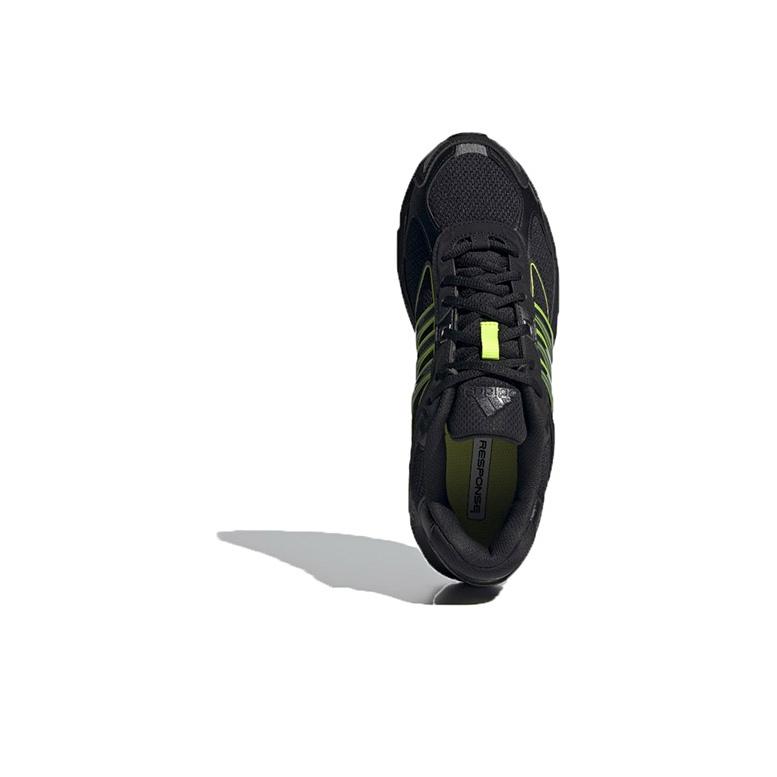 adidas Originals Response Cl Retro Pu Mesh Antiderapante Rezistente la Uzură Ușoare Pantofi de Alergare cu Top Scund Unisex Adidași Negru Verde FX6165