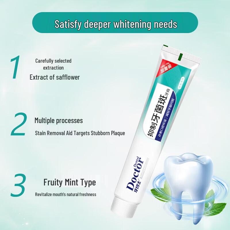 Dr. Dental Plaque Control Toothpaste, 3-Pack