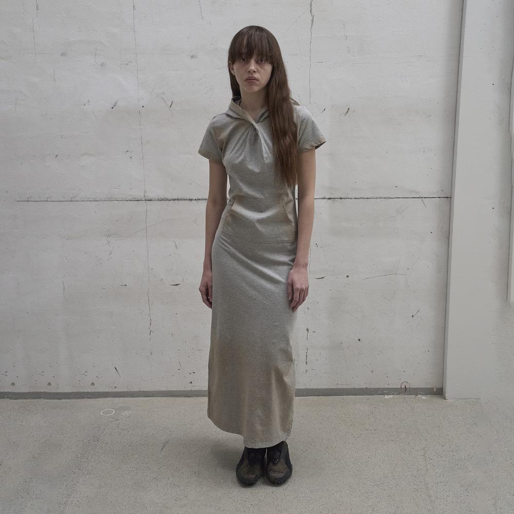 Lcdc Tm Hooded Twisted Dress (Melange Gray)