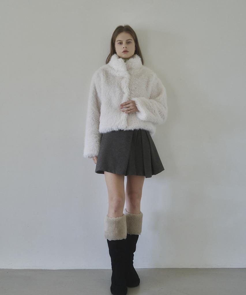 Eima Mour Herringbone Skirt_2Color