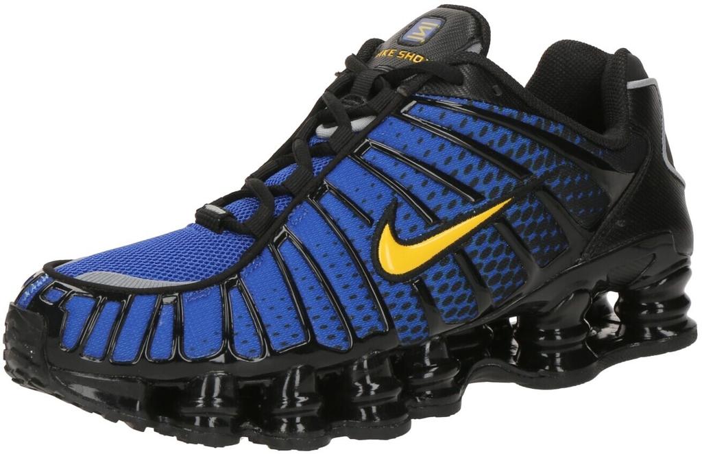 Кроссовки Nike Shox TL черный/металлическое серебро/лиловый синий/вечерний маис