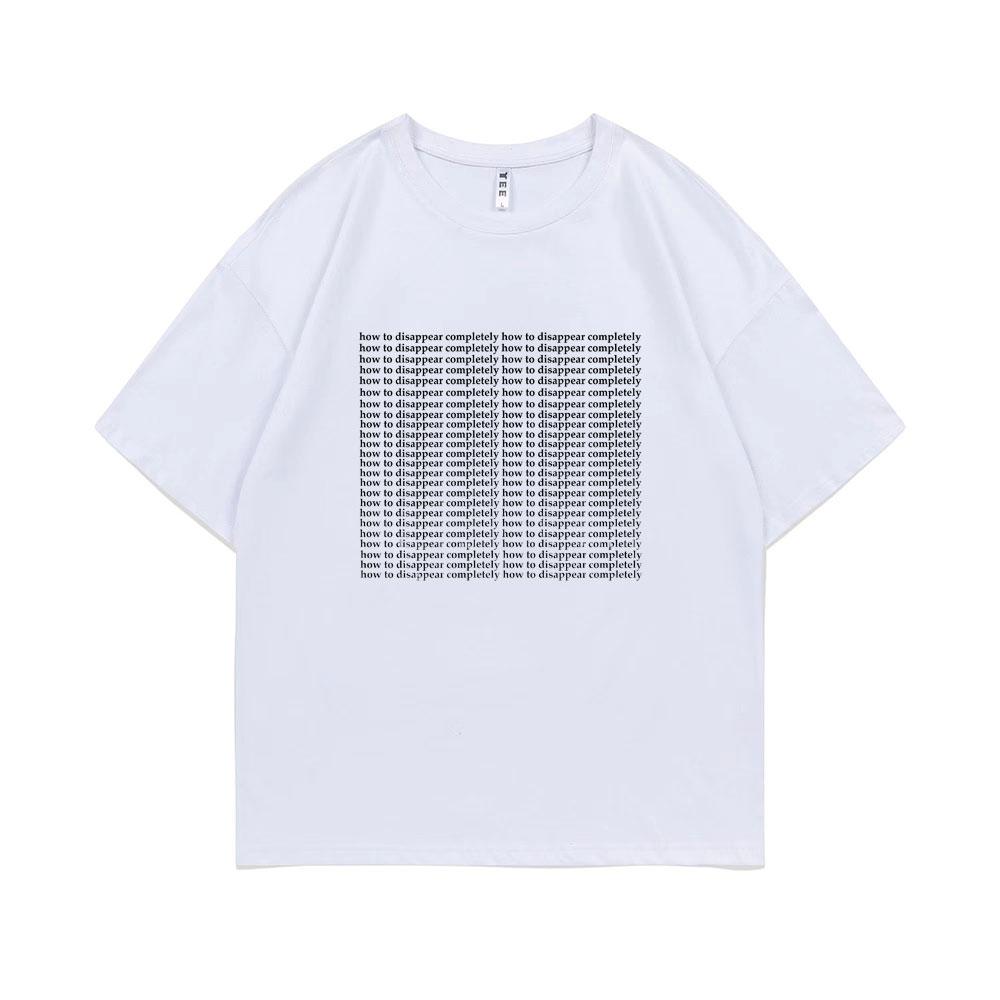 Britská rocková kapela Radiohead Jak zcela zmizet Písmenové logo Potisk Tričko Pánské Dámské Módní Oversized Trička s krátkým rukávem