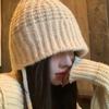 Korean Versatile Bucket Hat Winter  Keep Warm Earmuff Casual Knitted Hat For Women