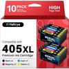 Compatible Ink Cartridges - EDILIQ - 405XL - Pack of 10 - Multi-color - 1100 Pages