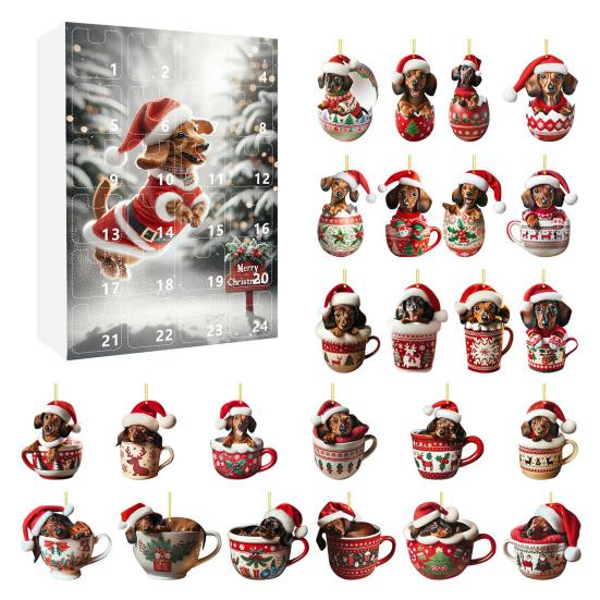 Adventskalender 2025 24 dager Jule-nedtellingskalender med morsom