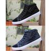 Men's Canvas Shoes Fashion Comfort Casual High-top Shoes for Men Designer Walking Flats Shoes Anti-slip Wear-resistant Sneaker