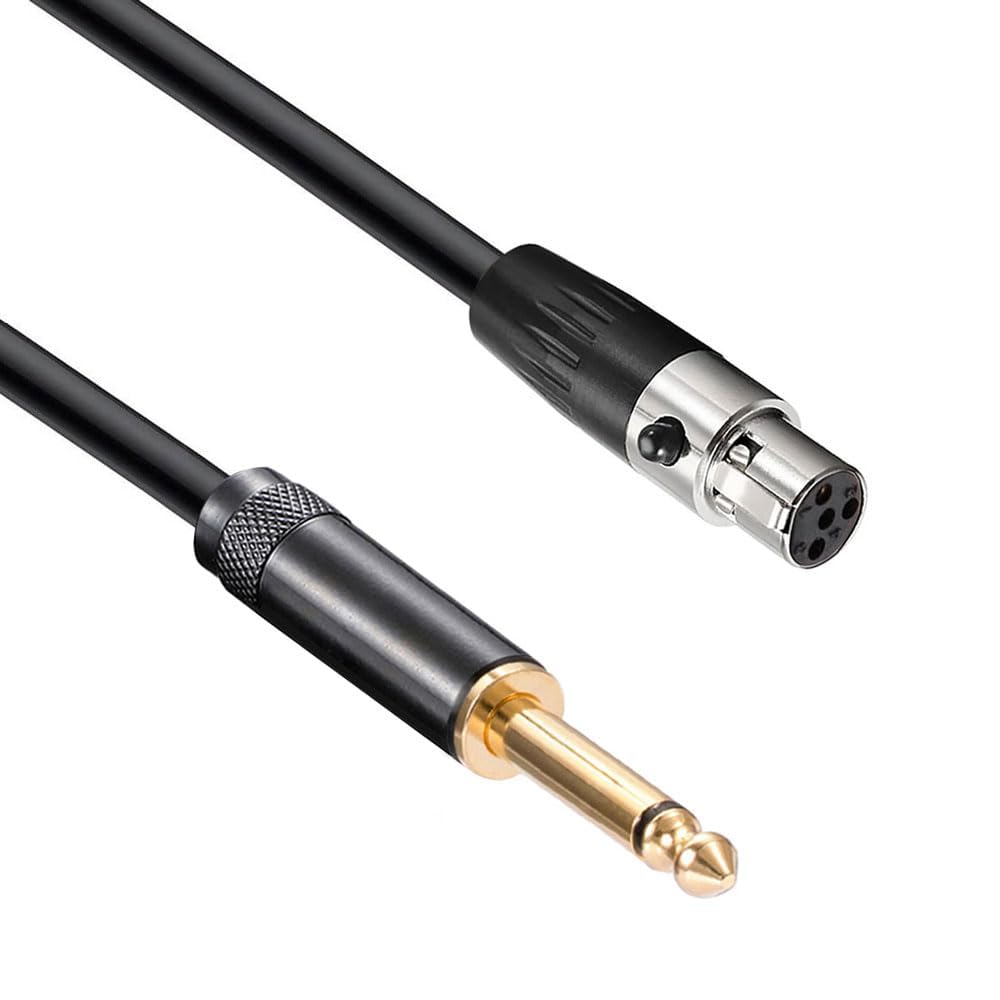 

Переходник-кабель Luxferre Mini XLR 4-pin на 6,35 мм, замена для цифровых беспроводных систем Shure WA310 PGX-D, GLX-D, QLX-D и ULX-D (6.35мм Моно